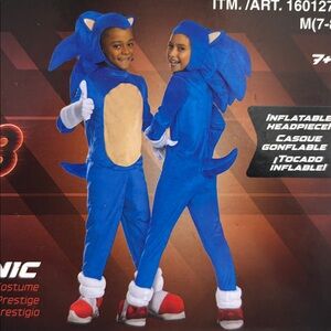 Kid's Disguise Sonic Costume w/Inflatable Headpiece - Multiple Sizes!